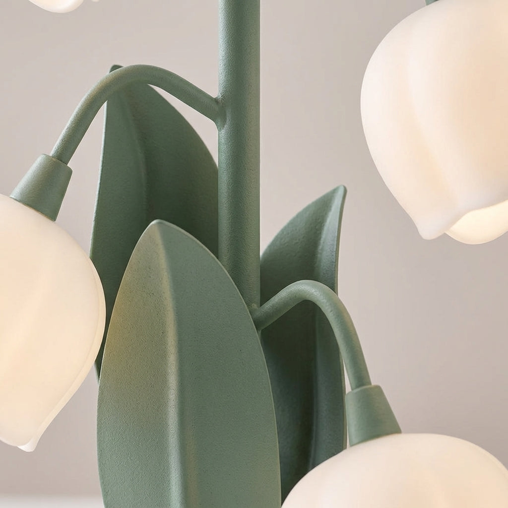 Sculpturale bloemen-tafellamp