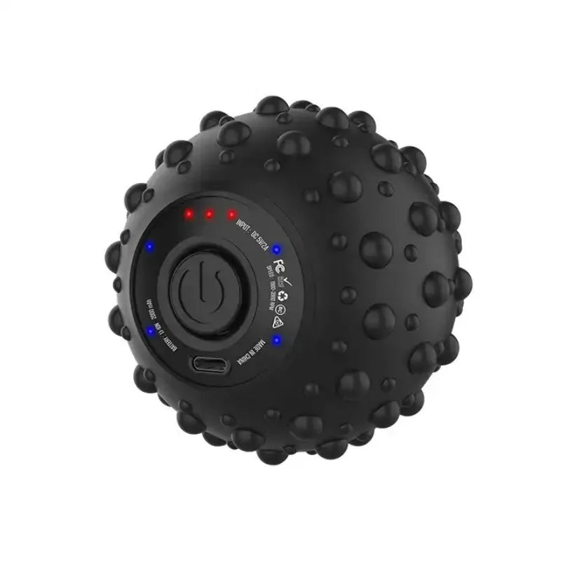 4-Speed trillende massagebal met warmtetherapie & textuuroppervlak