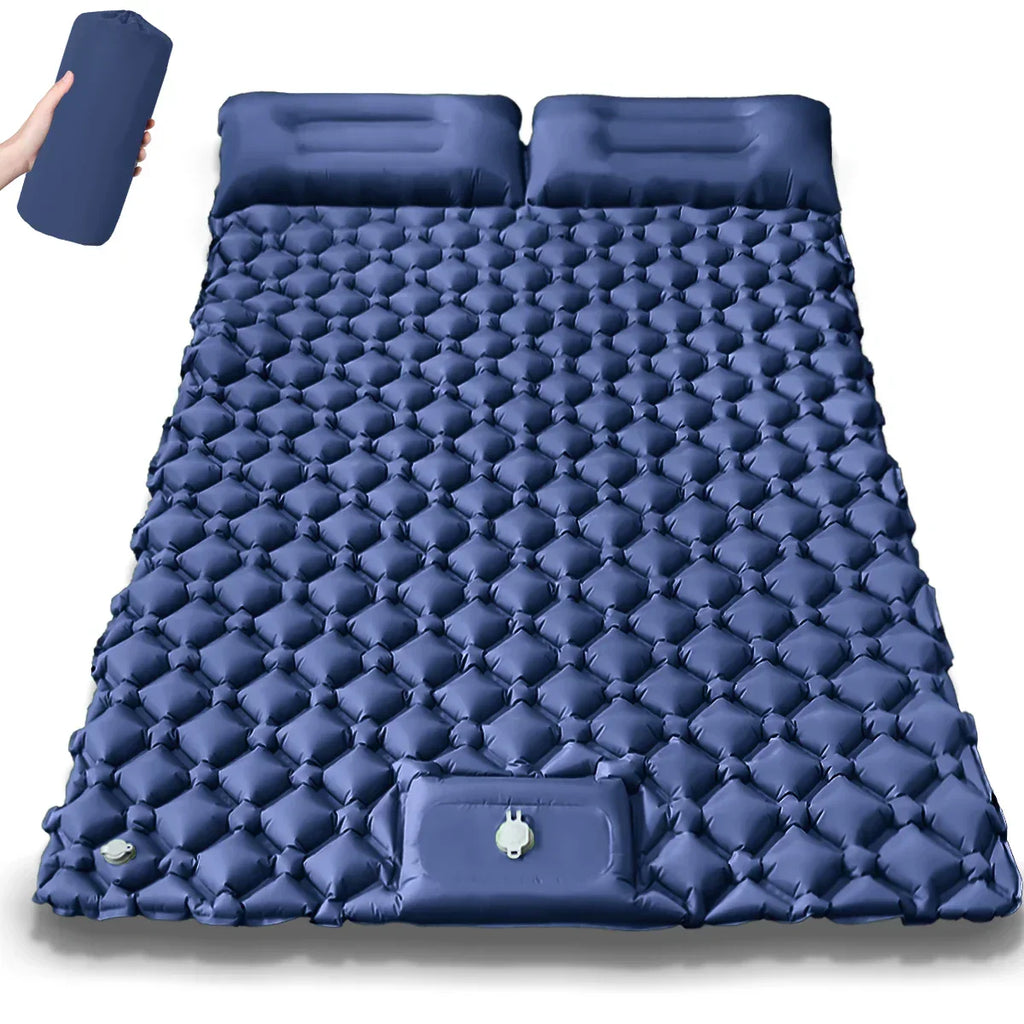 Extra-brede dubbele opblaasbare campingmatras