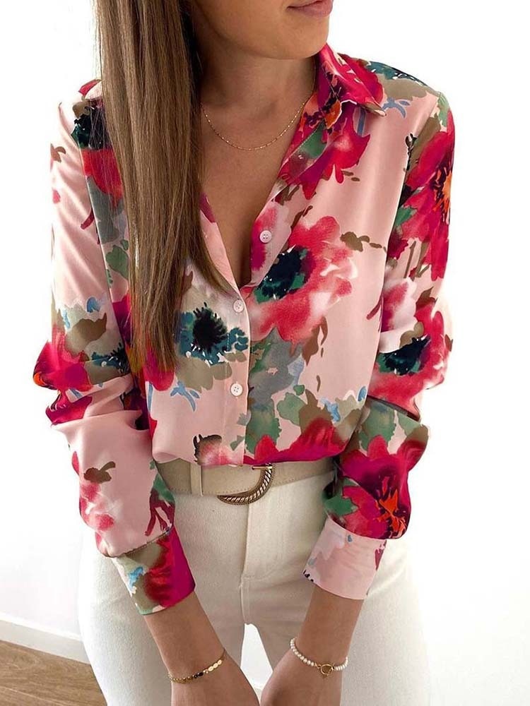 Blouse met bloemenprint voor dames