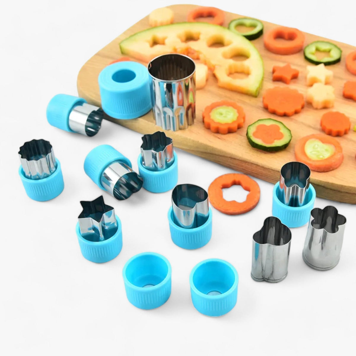 Creatieve steker set voor koekjes en fruit
