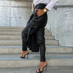 Dames leren broek