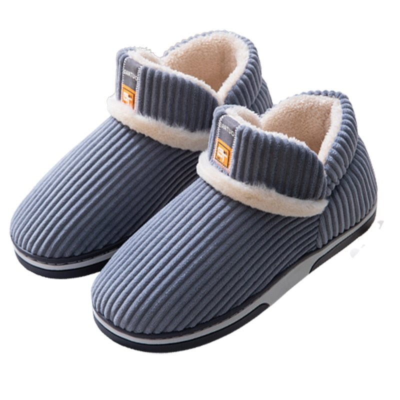Warme winterpantoffels met imitatiebont