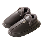 Warme winterpantoffels met imitatiebont