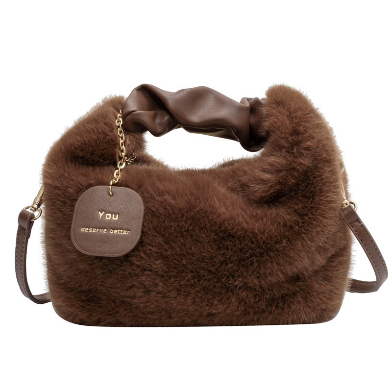 Pluchen handtas Fluffy