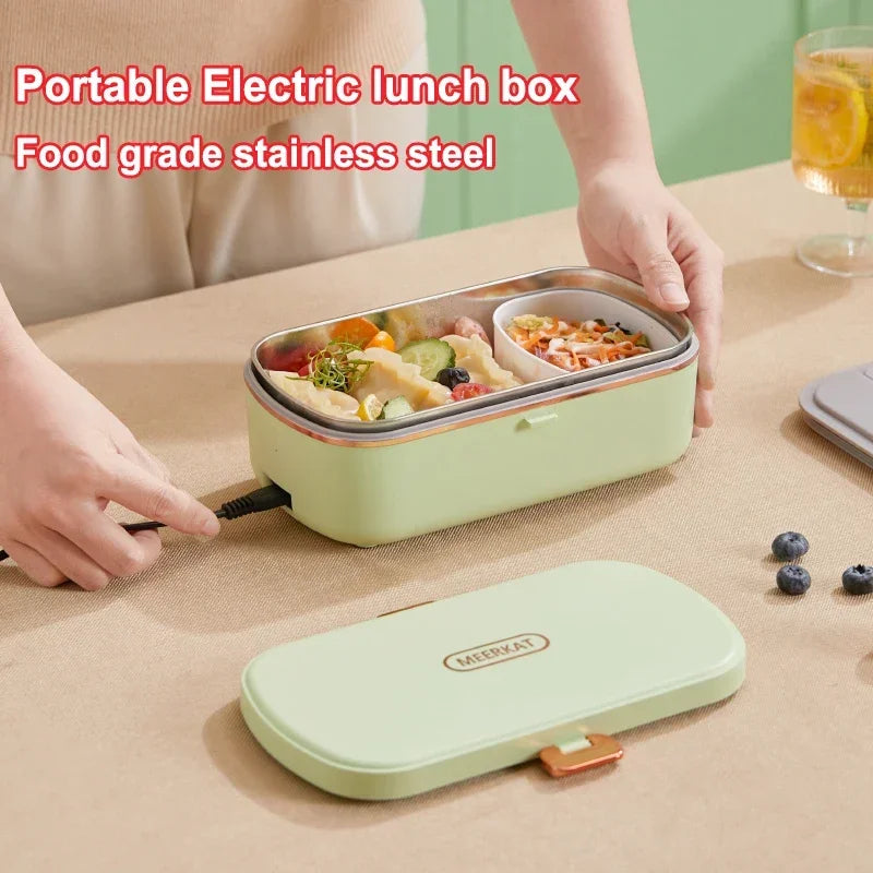 900ml draagbare elektrische lunchdoos voedselverwarmer met stoomfunctie