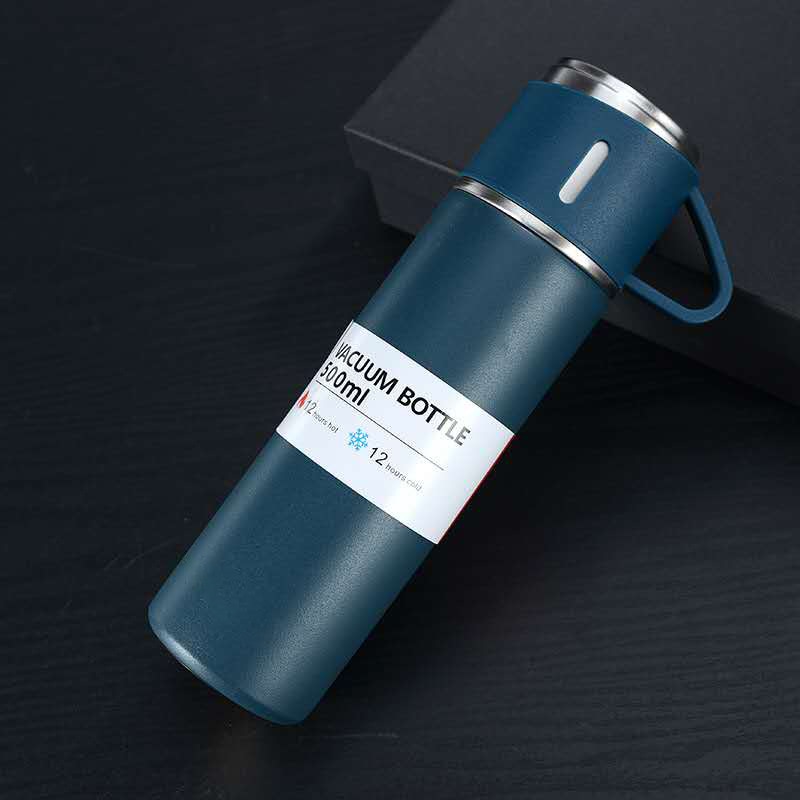RVS-thermosfles van 500 ml met bekerdop