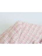 Gevlochten tweed jacket voor dames