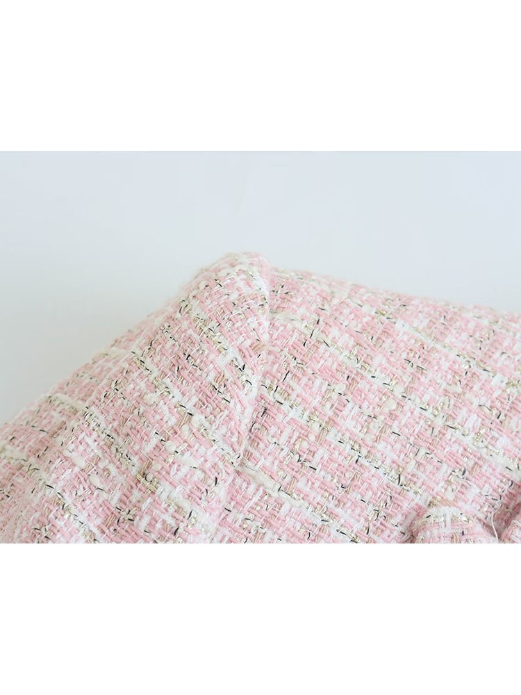 Gevlochten tweed jacket voor dames