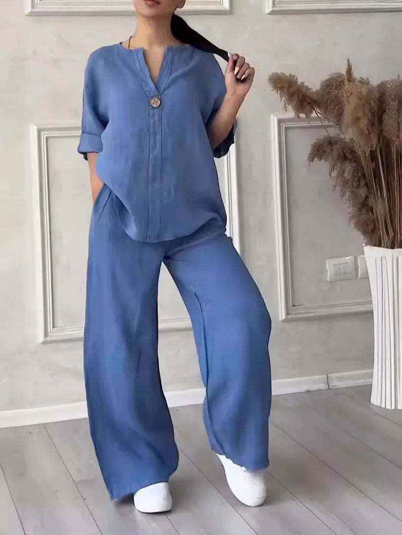 Luchtige & stijlvolle linnen dames zomer set — afbeelding 8