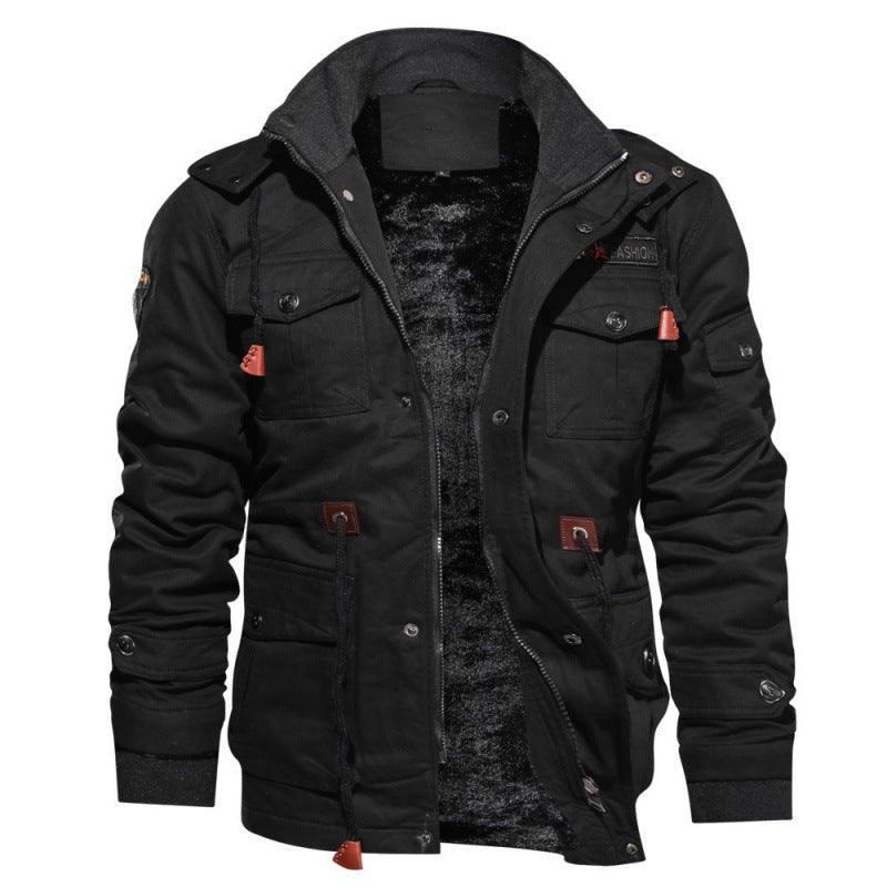 Fleece-gevoerde winterjas voor heren