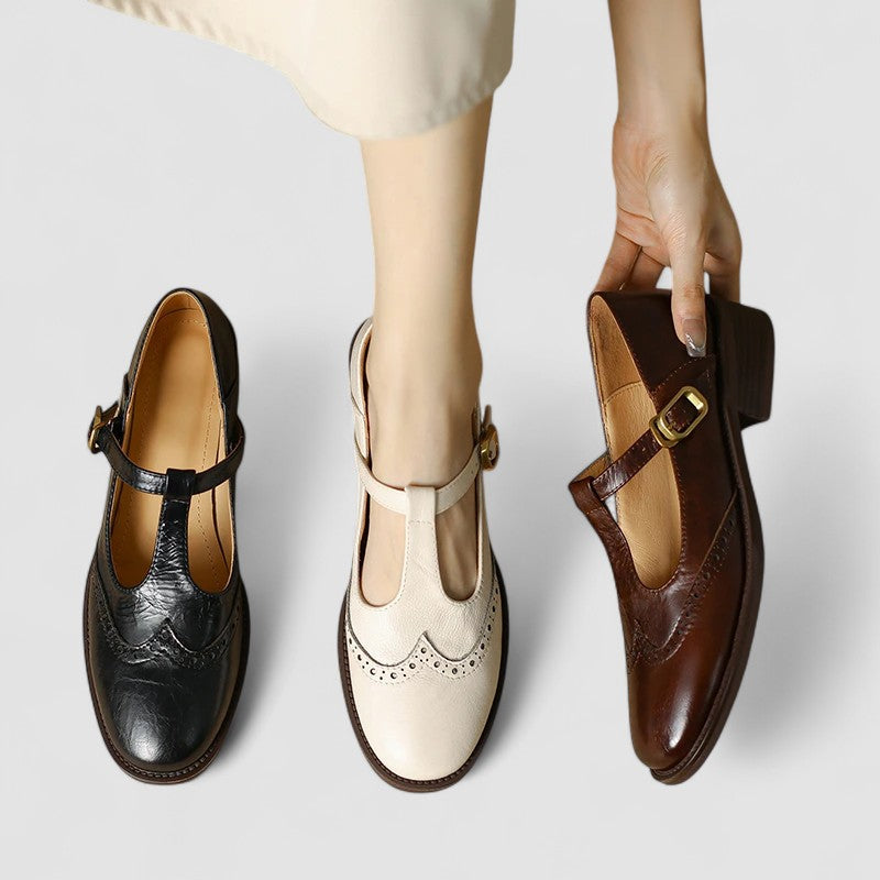 Mary Jane-schoenen met lage hak