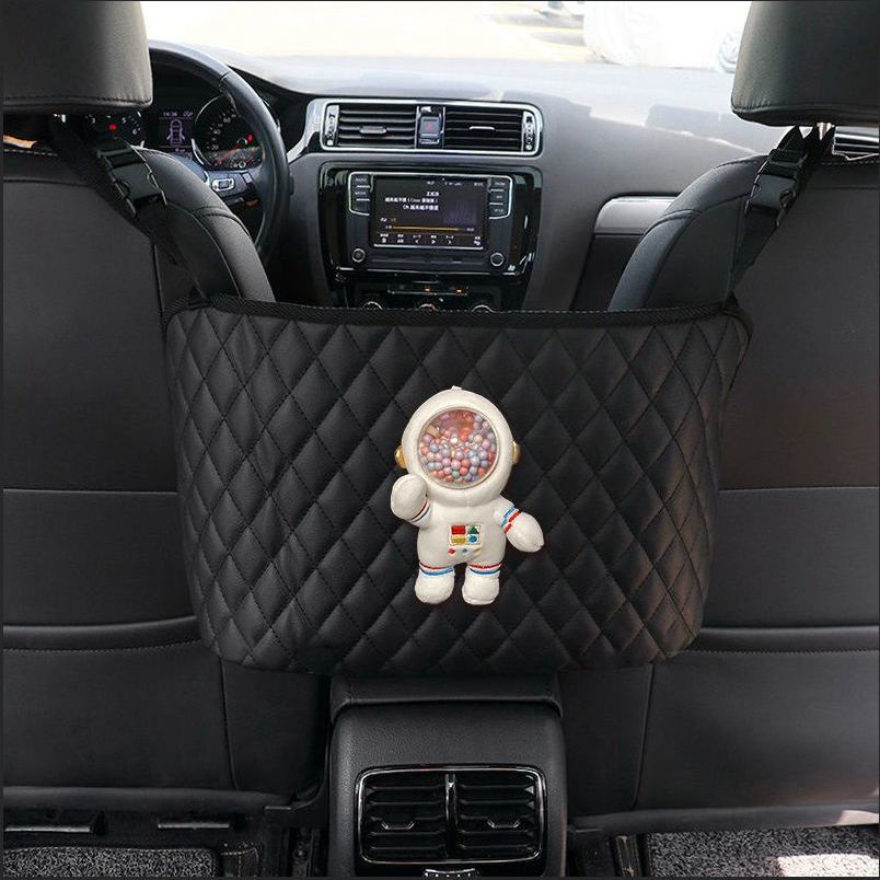 Opberghouder voor een tas in de auto