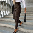 Dames leren broek