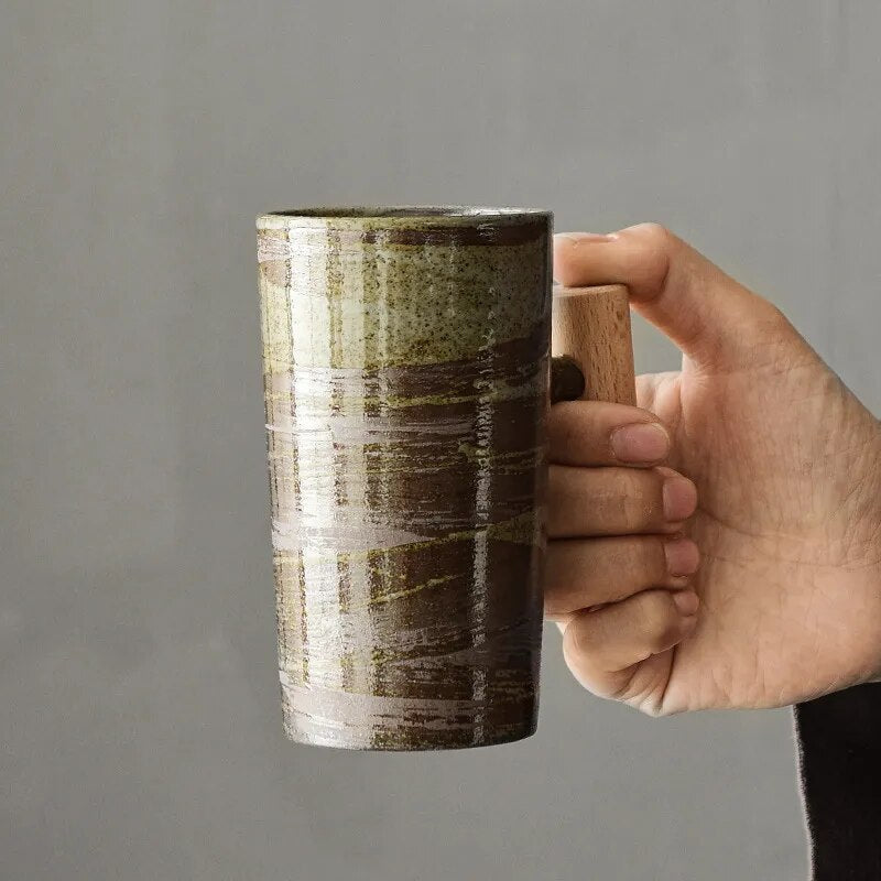 Nordic latte mokken met aards design