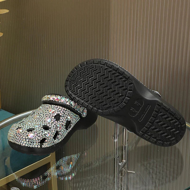 Kristalversierde zomer dames slippers van EVA — afbeelding 5