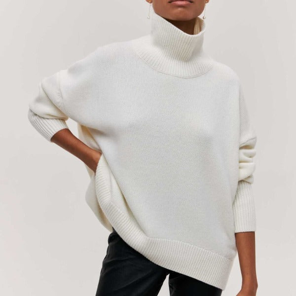 Zachte oversized dames coltrui