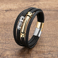 Lederen armband – Weaved bracelet