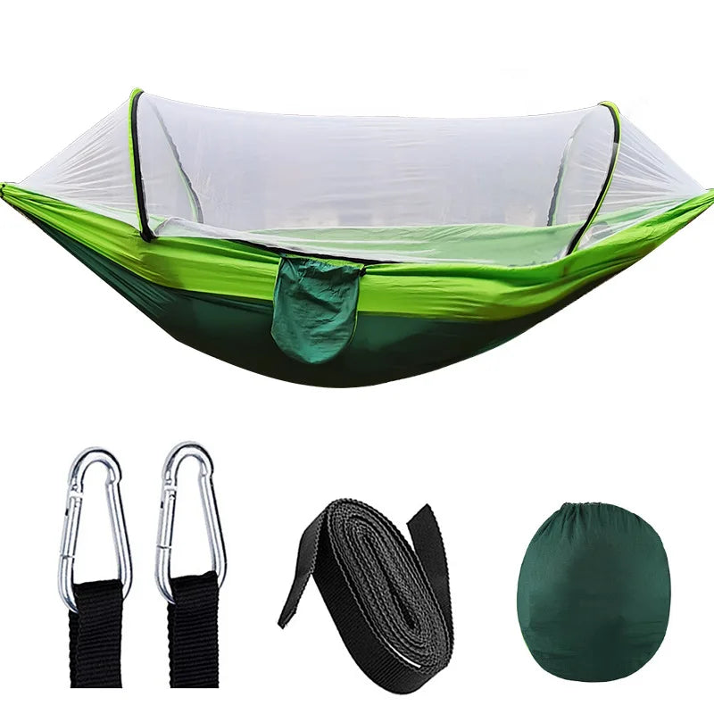 Outdoor hangmat met klamboe