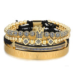 Gevlochten armband I am queen