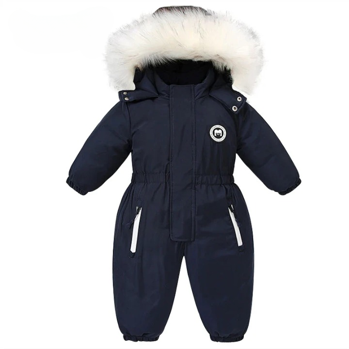 Baby-winteroverall met capuchon, en warm gevoerd – mila winterzauber-editie
