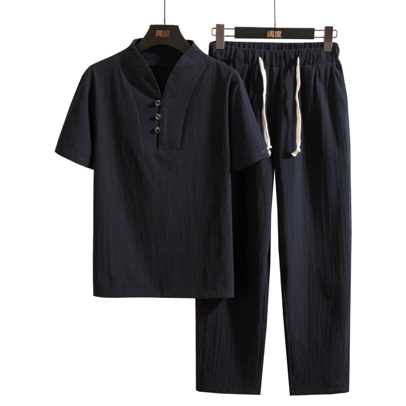 Marlon | Linnen herenset met shirt en broek