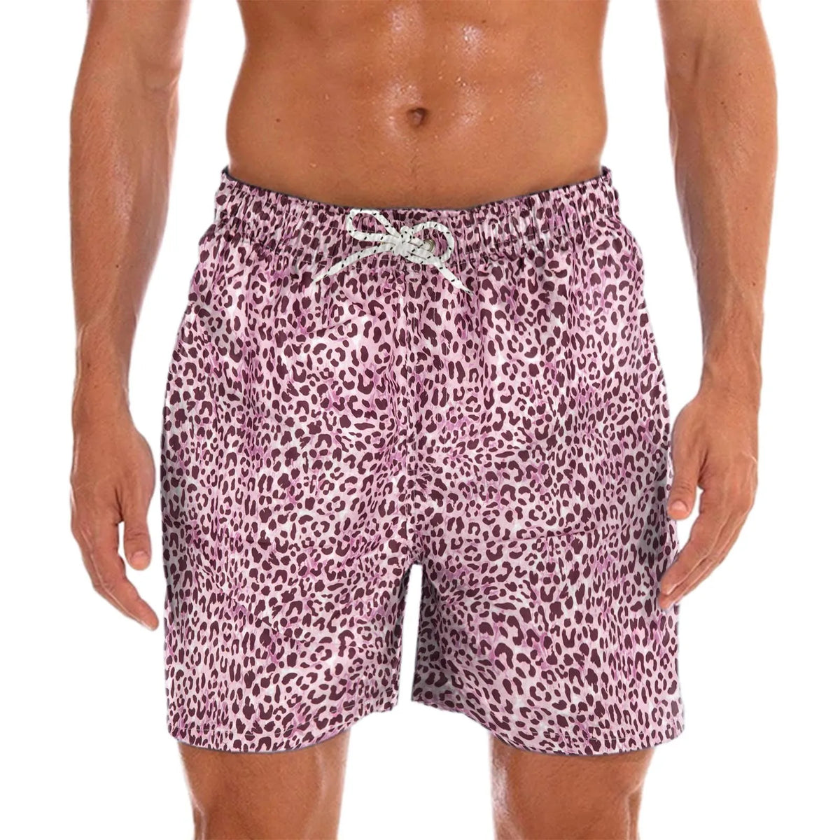 Heren zwemshort met vrolijke print