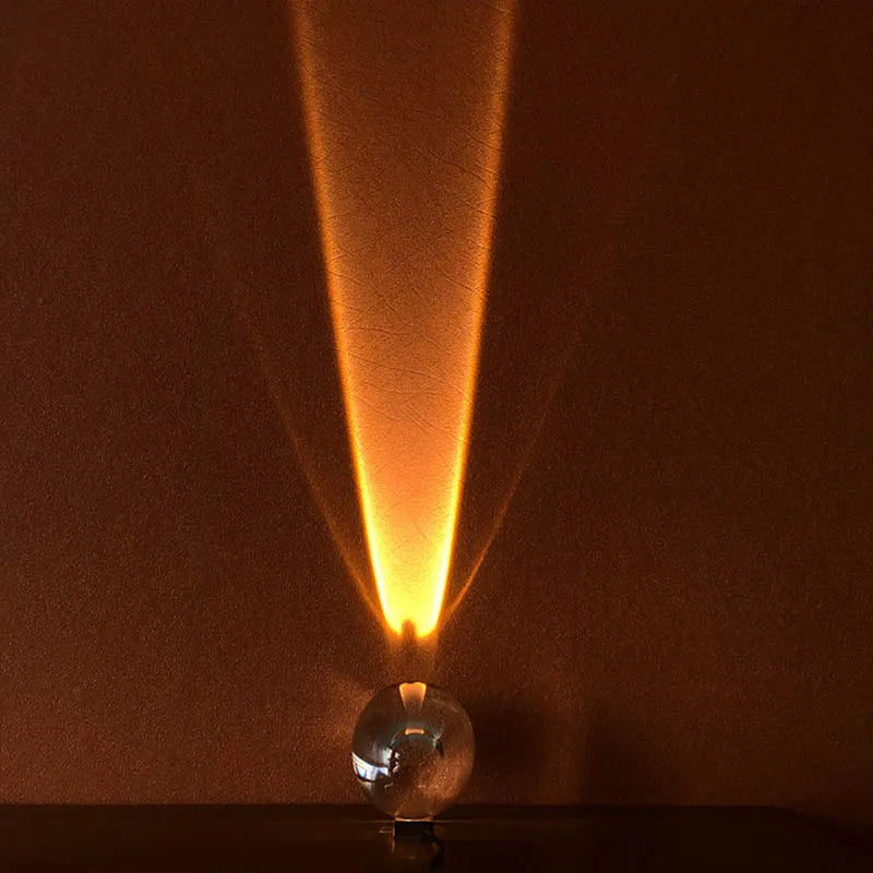 Betoverende kristal oog nachtlamp
