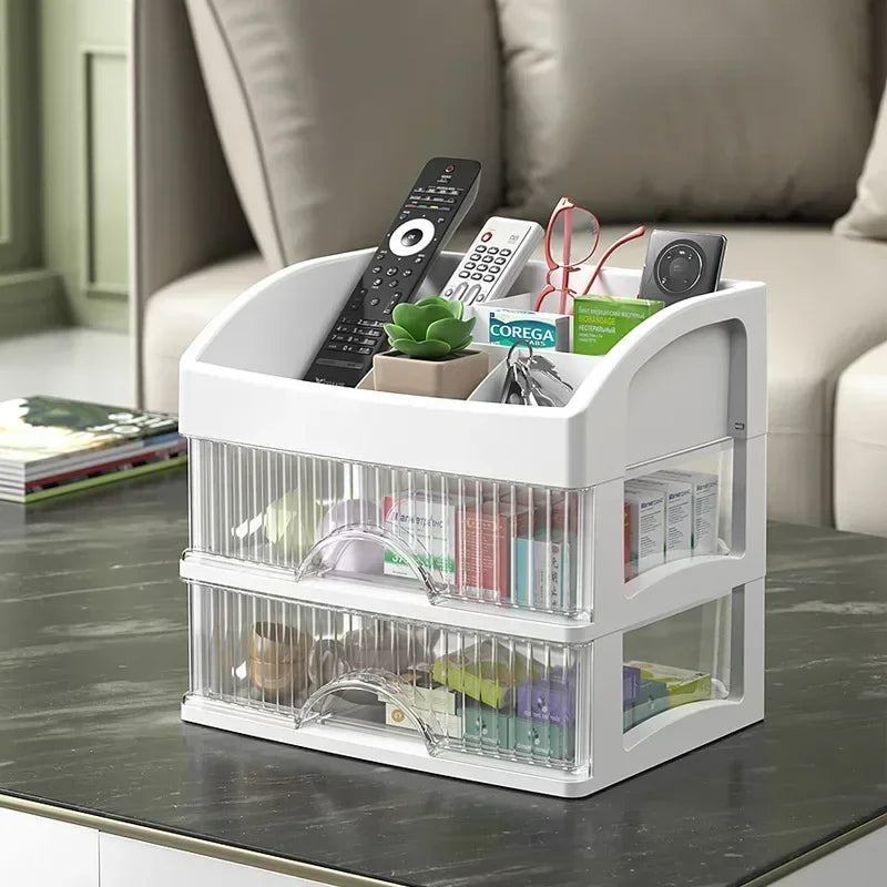 Transparante acryl make-up organizer