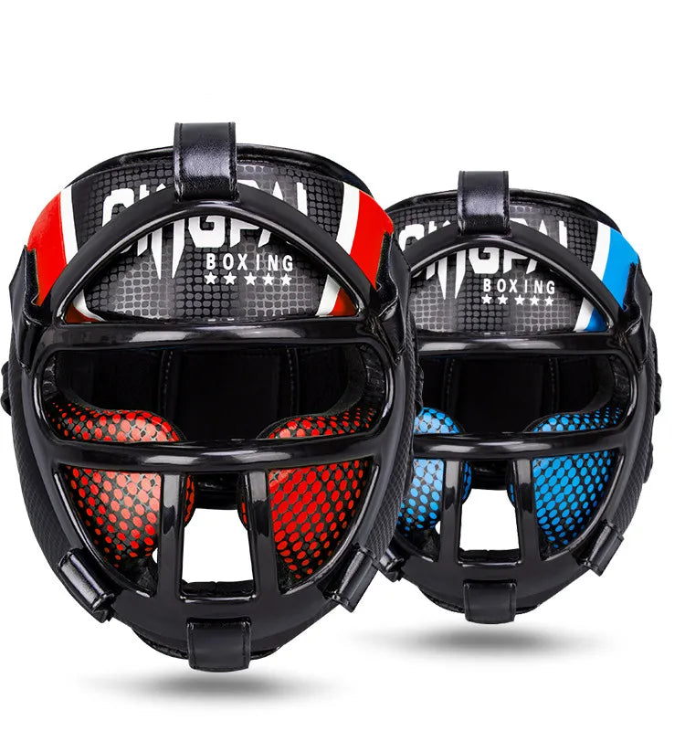 Hoofdbescherming met gezichtsmasker