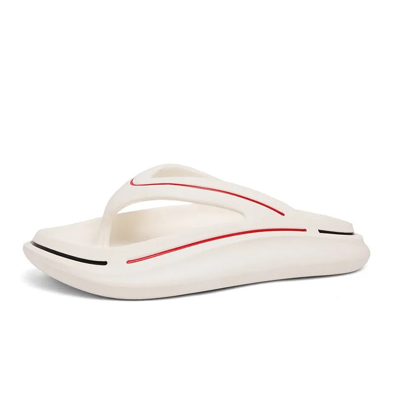 Witte ultralichte uuniseks zomerslippers met memory foam zool