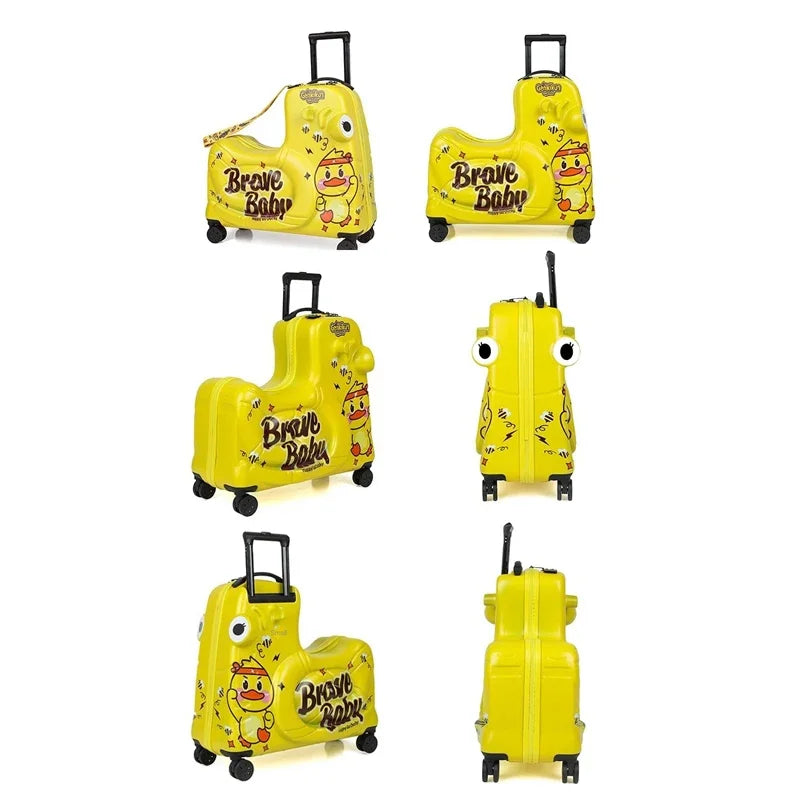 Kinderzitkoffer met scooterfunctie