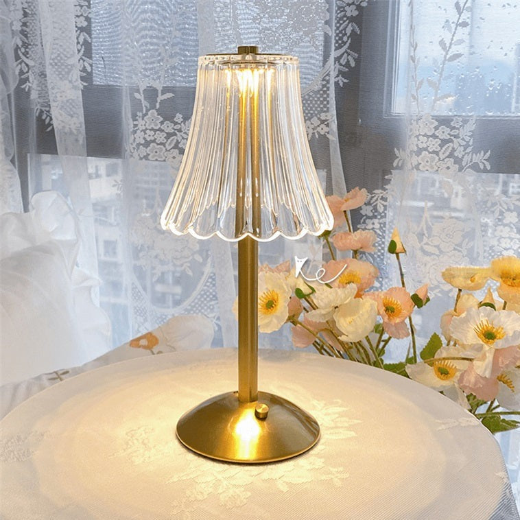 LED retro tafellamp USB oplaadbaar