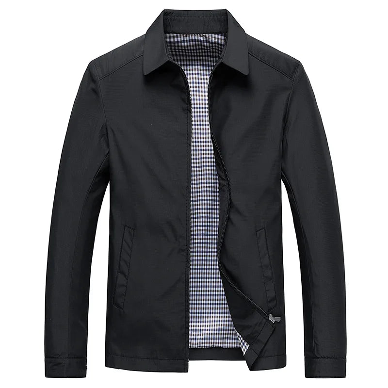 Dunne herenjas met zakelijk design
