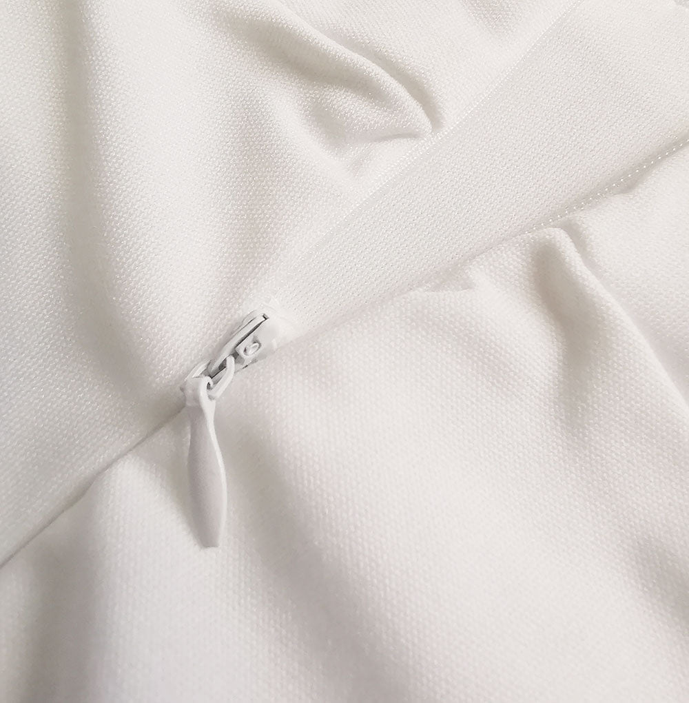 V-Hals jurk met zijsplit – hoge taille formele jurk