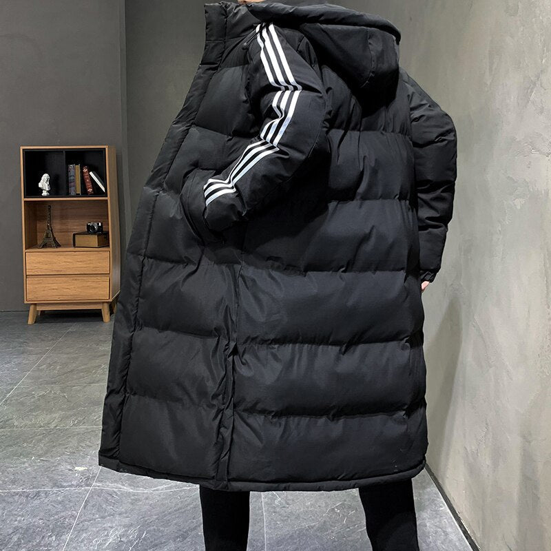 Lange winterjas met capuchon Calvin