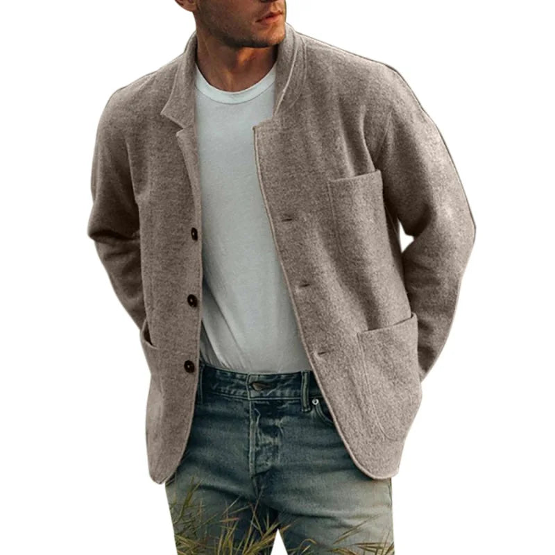Heren cardigan met getailleerde pasvorm