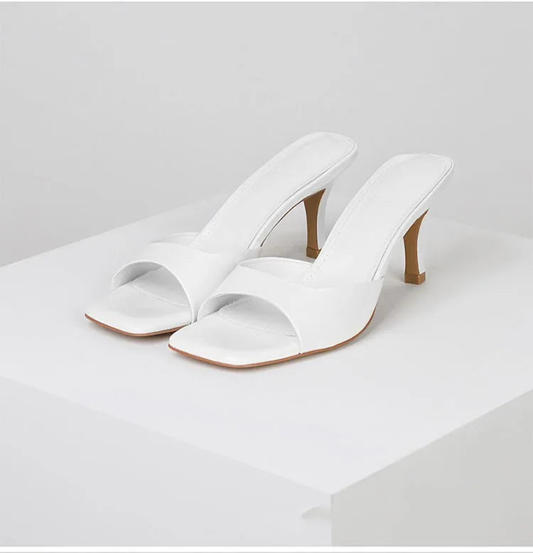 Open hak-mules voor dames