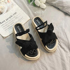 Espadrille sandalen met wikkelbanden