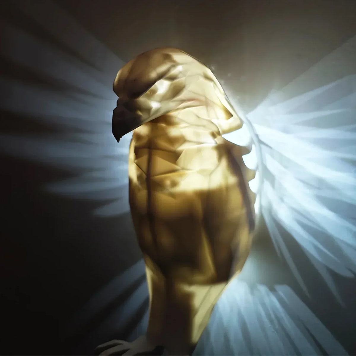 Verlichte vleugels wandlamp