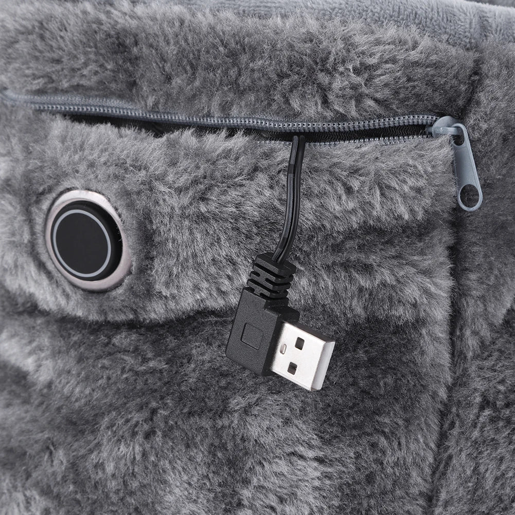 Elektrische USB-slof met pluche voering