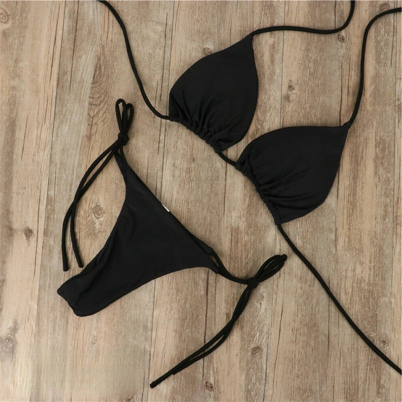 Zonnebikini met microtan technologie