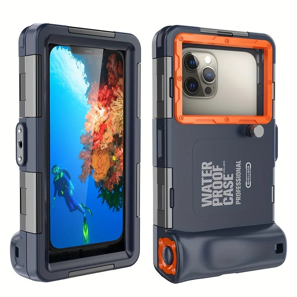 Duik telefoonhoes met 15m dieptebescherming & lanyard