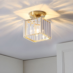 Semi-Flush kristallen plafondlamp