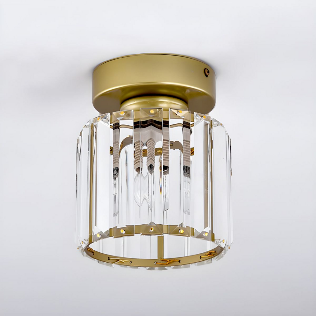Semi-Flush kristallen plafondlamp