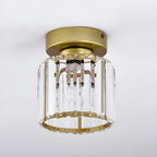 Semi-Flush kristallen plafondlamp