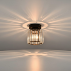 Semi-Flush kristallen plafondlamp