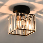 Semi-Flush kristallen plafondlamp