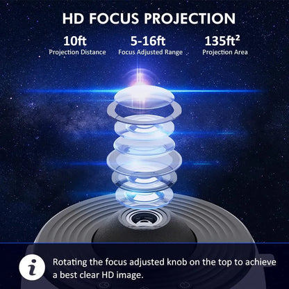 13-in-1 galaxy nachtlamp & projector