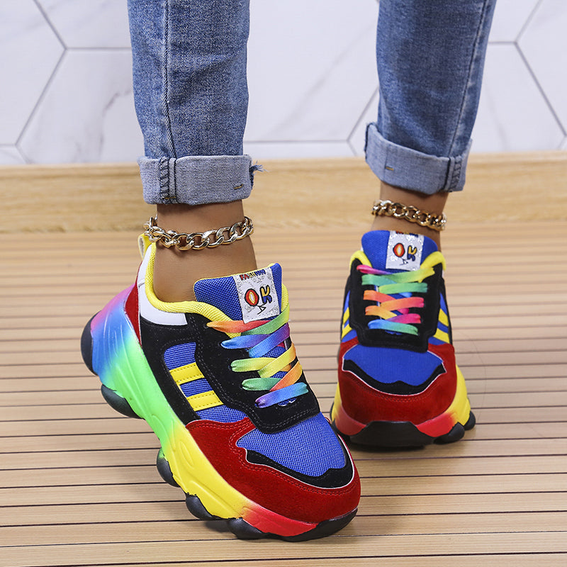 Kleurrijke dames sneakers